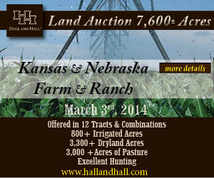 Auction Spotlight: 7,600 Acres KS and NE Farmland and Ranchland