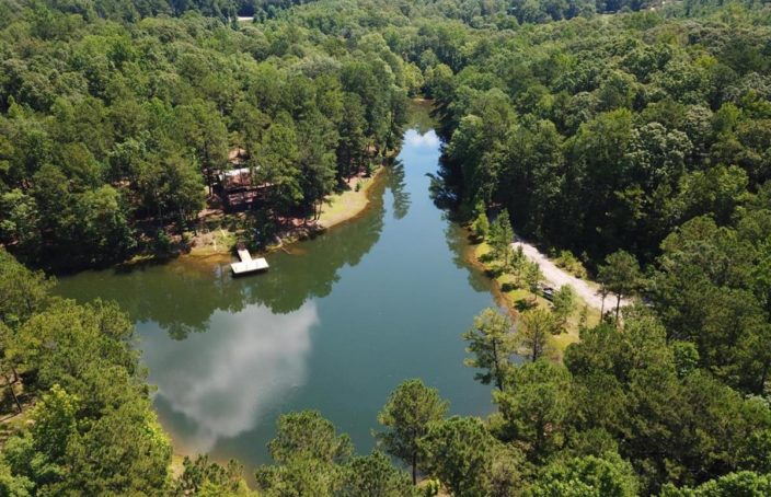 Alabama Cabin on Stocked Pond Ideally Suited for Entertaining